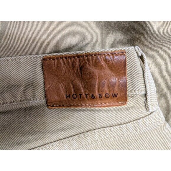 Mott Bow Jeans Mens 32x30 Brown Khaki Skinny Mercer Five Pocket Stretch 129 - Picture 5 of 8